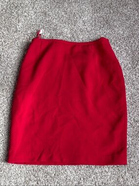 Calvin Klein Crimson Pencil Skirt